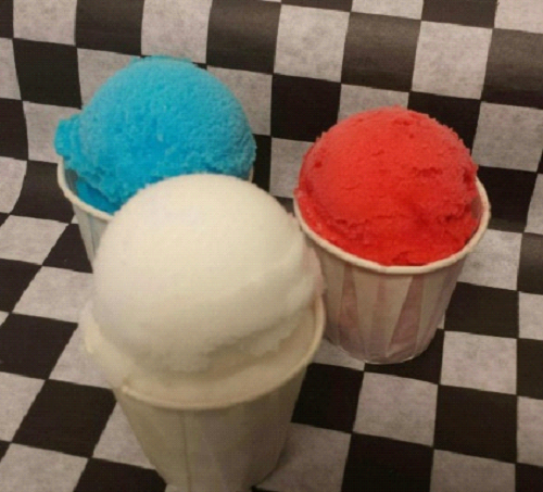 Scooped Italian Ice